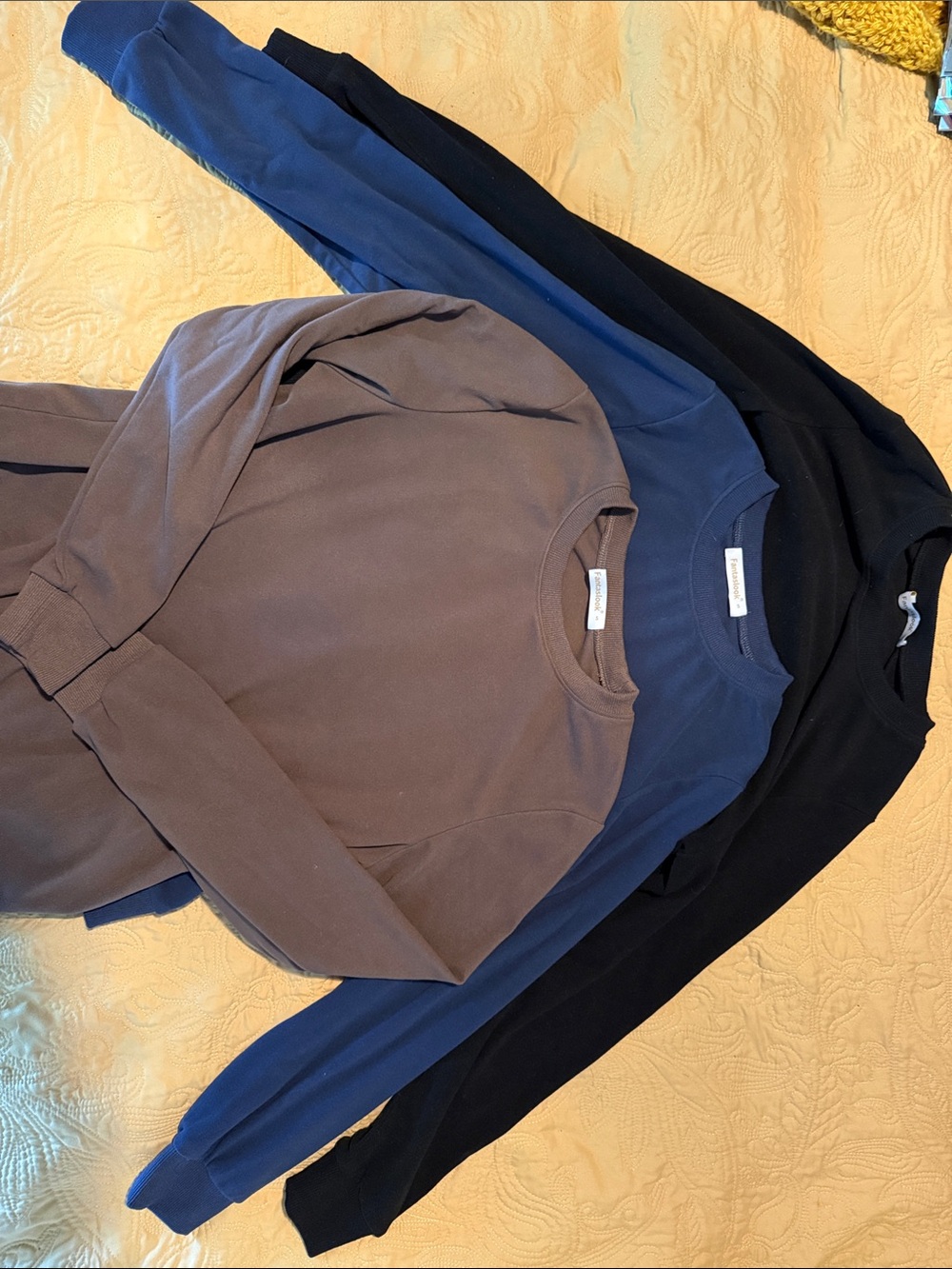 Women’s Crewneck Sweatshirt - Black, Blue, Brown